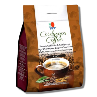 Café adicionado con Hongo Cordyceps. Cordyceps Coffee (25 sobres)